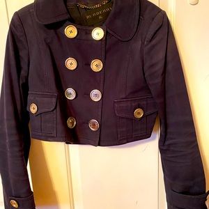 Burberry 💯 Auth navy blue cotton jacket size 44